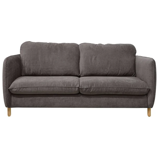 Canapé convertible tissu chenillé Portimo - Gris Foncé