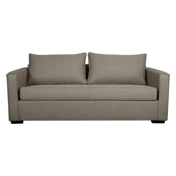 Canapé convertible tissu Olaf - Taupe
