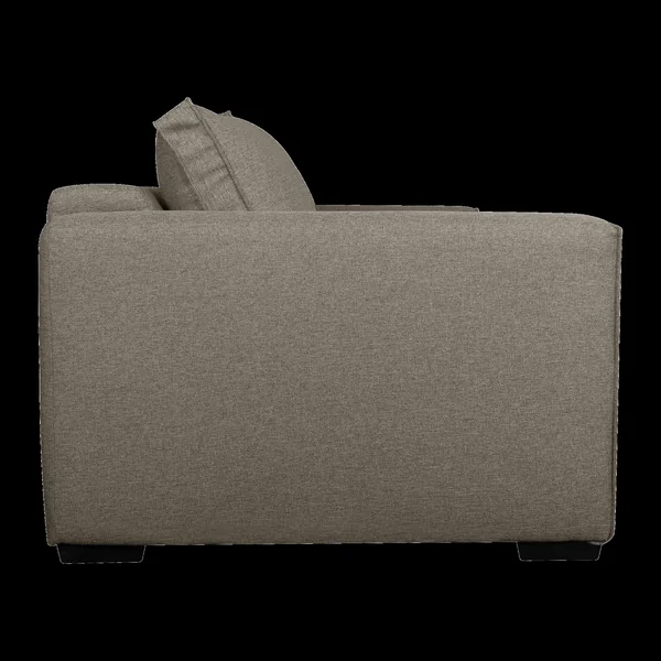 Canapé convertible tissu Olaf - Taupe