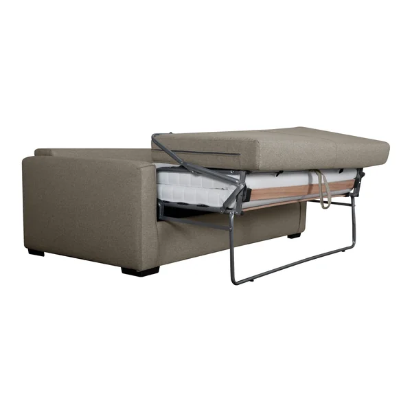 Canapé convertible tissu Olaf - Taupe
