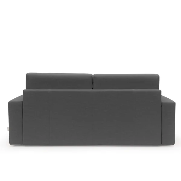 Canapé convertible tissu recyclé déhoussable Alizée - Anthracite - 3 places