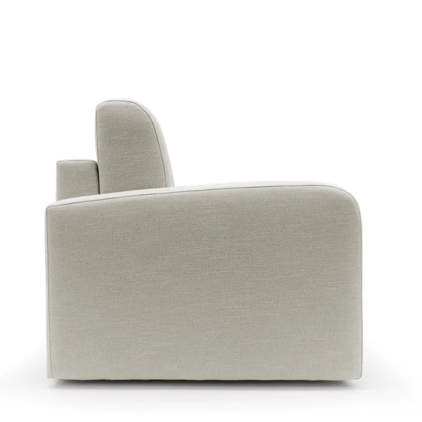 Canapé convertible tissu recyclé déhoussable Alizée - Lin - 3 places