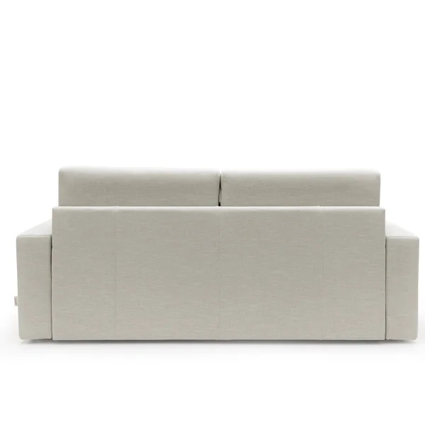 Canapé convertible tissu recyclé déhoussable Alizée - Lin - 3 places