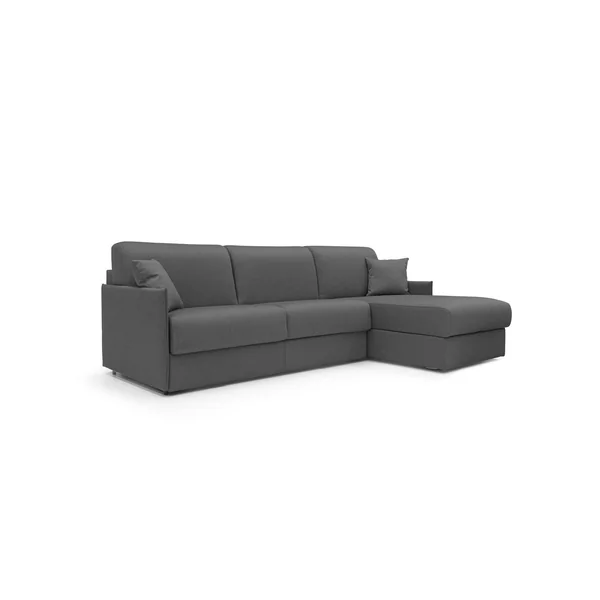 Canapé d'angle réversible tissu déhoussable Arthur - Anthracite - 3 places