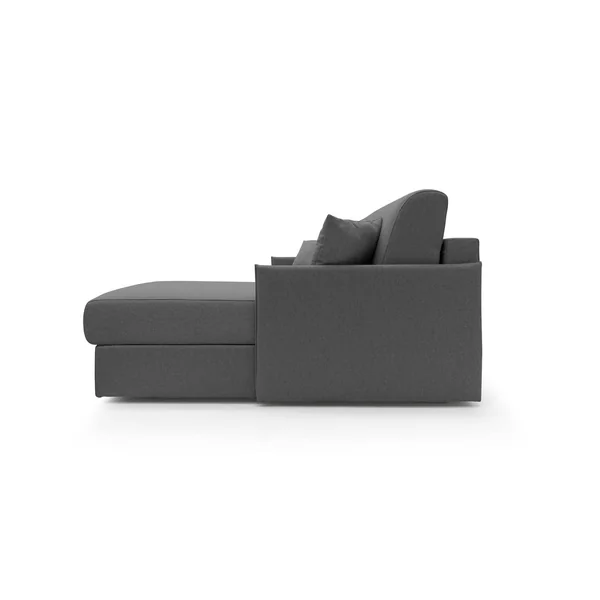 Canapé d'angle réversible tissu déhoussable Arthur - Anthracite - 3 places