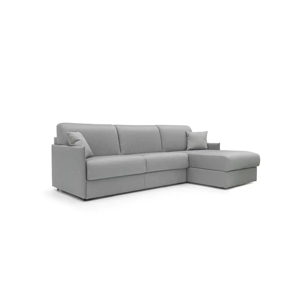 Canapé d'angle réversible tissu déhoussable Arthur - Gris - 3 places