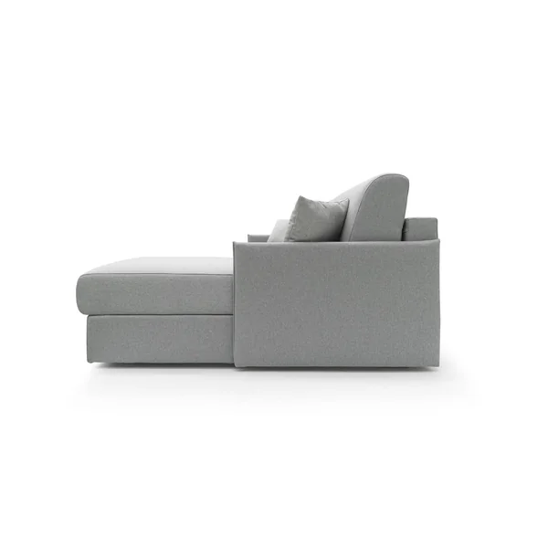 Canapé d'angle réversible tissu déhoussable Arthur - Gris - 3 places