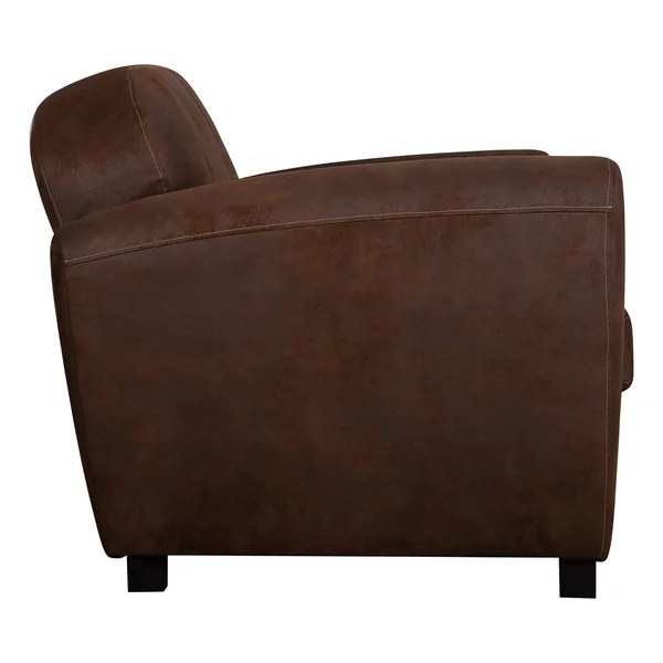 Canapé microfibre aspect cuir vieilli Owen - 4 places