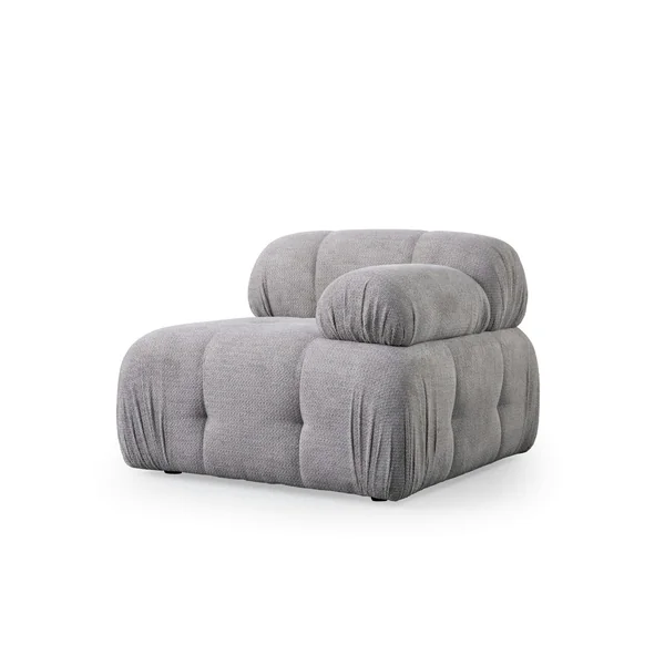 Canapé modulable 2 places gris clair, assise profonde 190 cm ICA