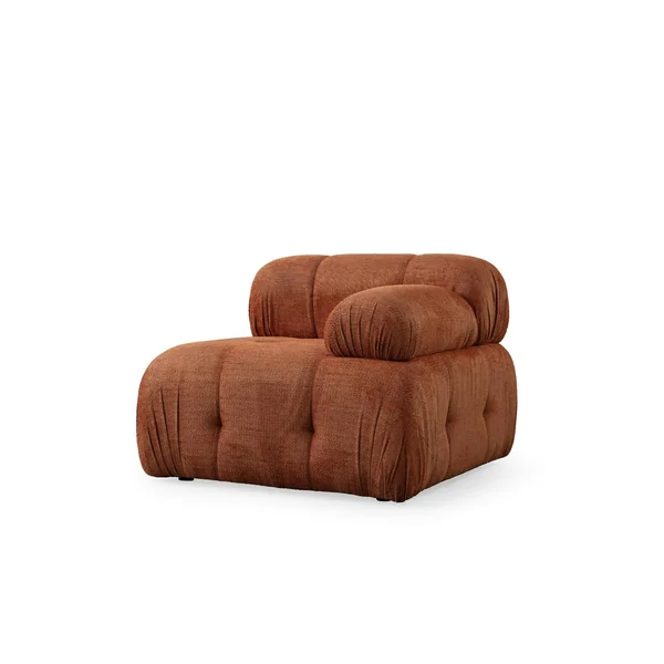Canapé modulable 2 places rouille, assise profonde 190 cm ICA