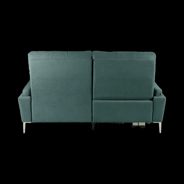 Canapé relax électrique tissu Boston - Bleu Canard - 3 places - relax à gauche