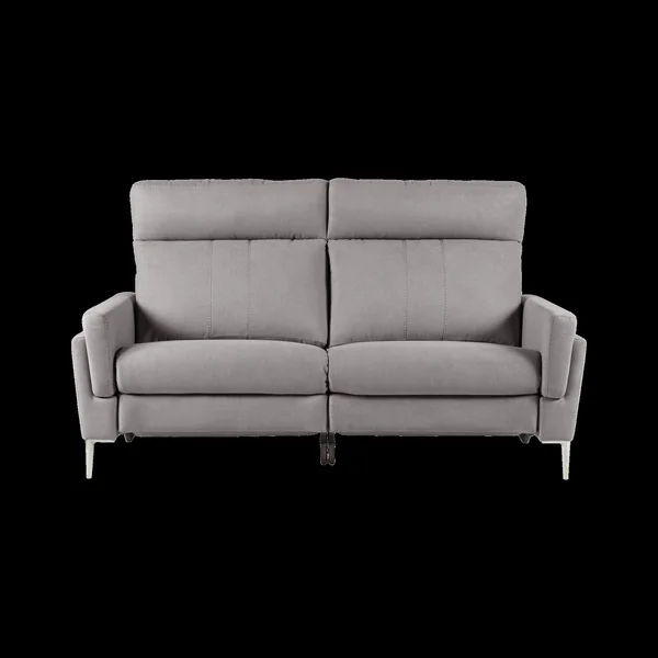 Canapé relax électrique tissu Boston - Gris Clair - 3 places