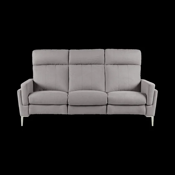 Canapé tissu Boston - Gris Clair - Grand 3 places