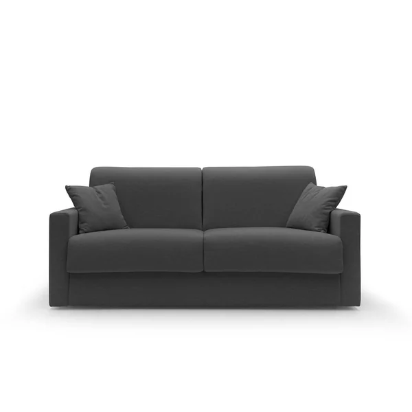 Canapé tissu recyclé déhoussable Aubin - Anthracite - 3 places