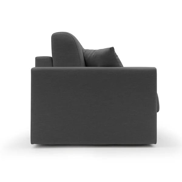 Canapé tissu recyclé déhoussable Aubin - Anthracite - 3 places