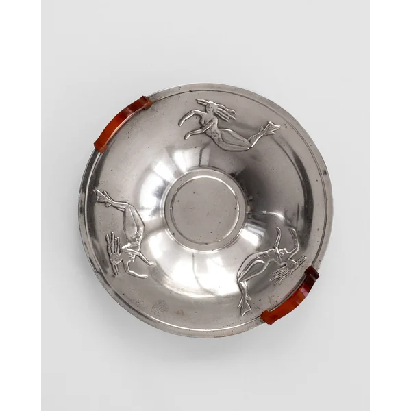 Centerpiece Art Deco Dish with Meramids, 1930s
