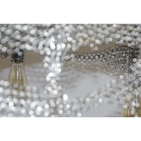 Chainmail Cobweb Chandelier - Pendant Light in Metal and Steel