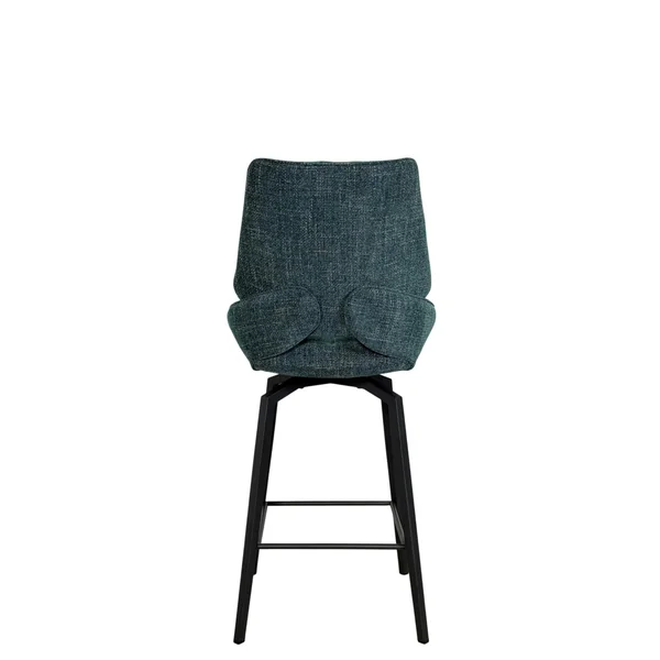 Chaise de bar pivotante bleue assise baquet (lot de 2) LIGURIE