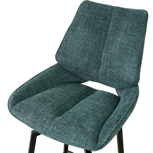 Chaise de bar pivotante bleue assise baquet (lot de 2) LIGURIE