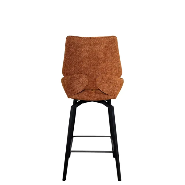 Chaise de bar pivotante rouille assise baquet (lot de 2) LIGURIE