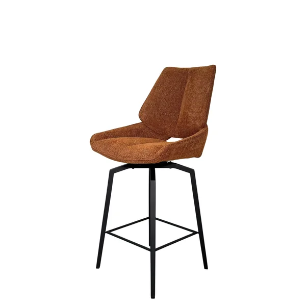 Chaise de bar pivotante rouille assise baquet (lot de 2) LIGURIE