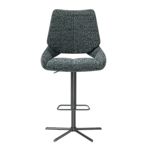 Chaise de bar réglable anthracite assise baquet (lot de 2) LIGURIE