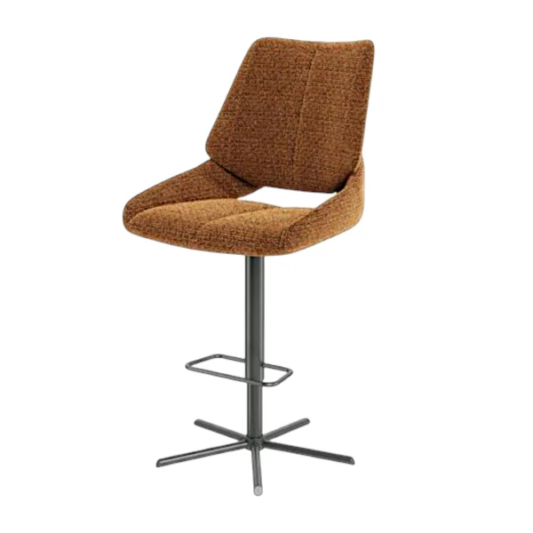 Chaise de bar réglable rouille assise baquet (lot de 2) LIGURIE