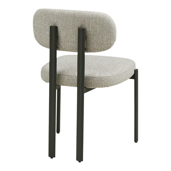 Chaise de salle à manger gris clair à double montant (lot de 2) BERLIN