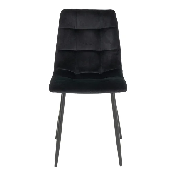 Chaise de salle à manger noire motif damier (lot de 2) TARAZ