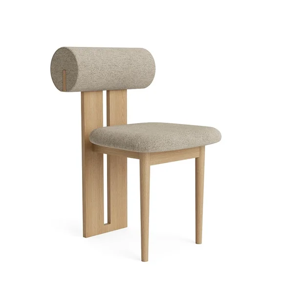Chaise HIPPO Barnum Bouclé 03/ chêne naturel NORR11