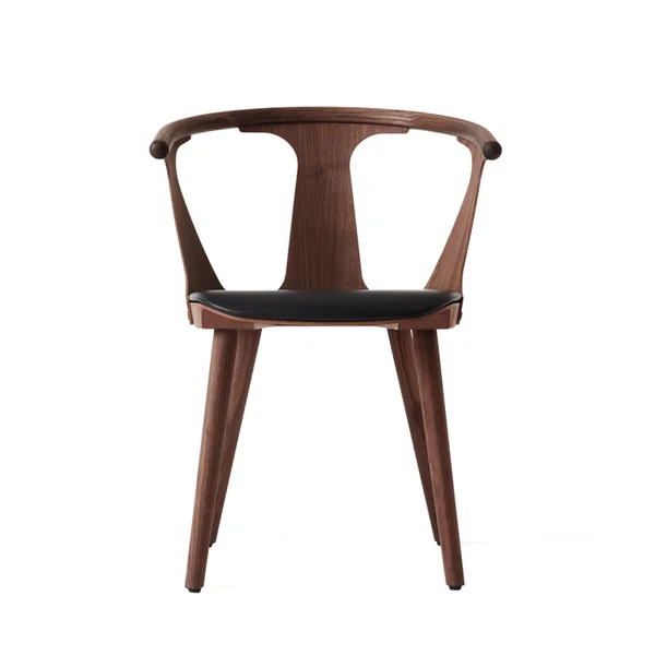 Chaise IN BETWEEN SK2 assise cuir Noyer/ cuir noir AND TRADITION