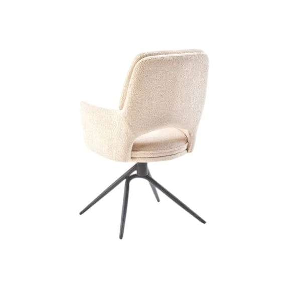 Chaise pivotante beige double coussinage (lot de 2) LIGURIE