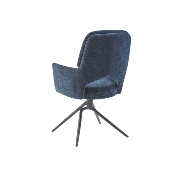 Chaise pivotante bleue double coussinage (lot de 2) LIGURIE