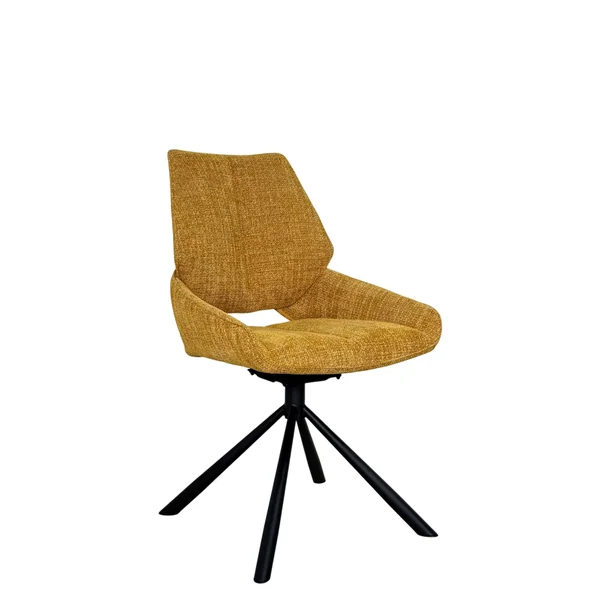 Chaise pivotante ocre assise baquet (lot de 2) LIGURIE