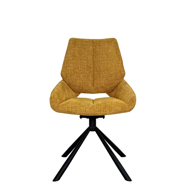 Chaise pivotante ocre assise baquet (lot de 2) LIGURIE