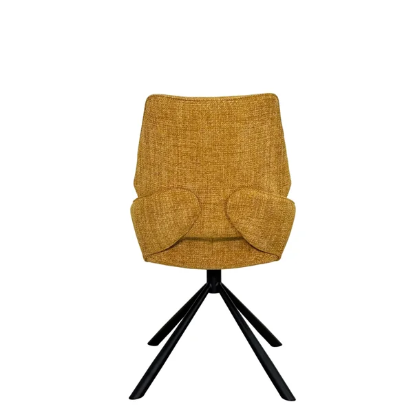 Chaise pivotante ocre assise baquet (lot de 2) LIGURIE