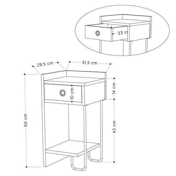 Chevet blanc moderne - 1 niche ouverte, côté gauche JENA