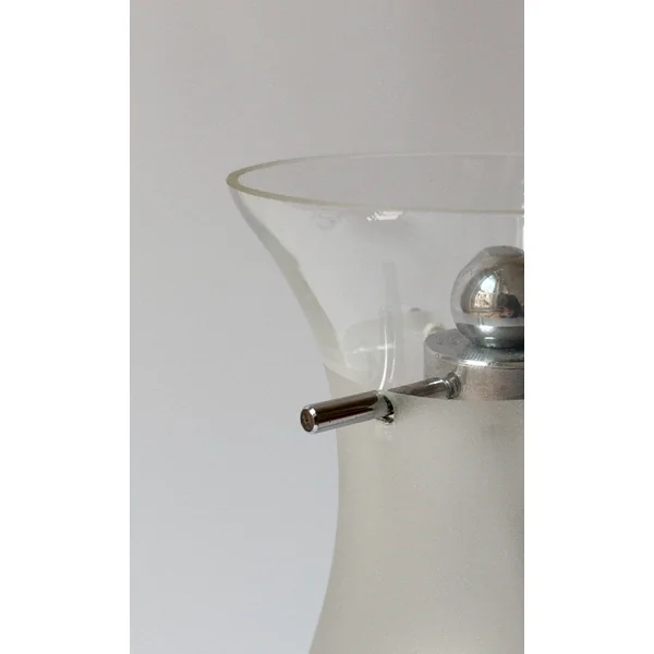 Chrome and Glass Lamp, Italy c. 1970’s - 1980’s