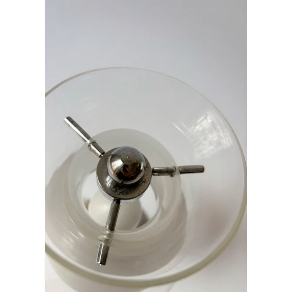 Chrome and Glass Lamp, Italy c. 1970’s - 1980’s
