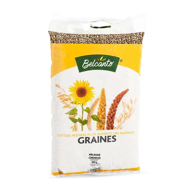 Chènevis pour alimentation animale - Sac de 500 g