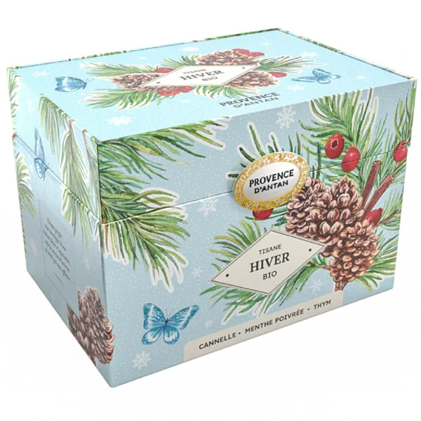 Coffret métal de tisane hiver bio Provence d’antan - 36 g