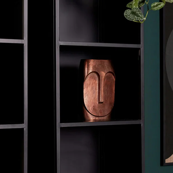 Colonne de salon bois et métal 1 porte ALMA