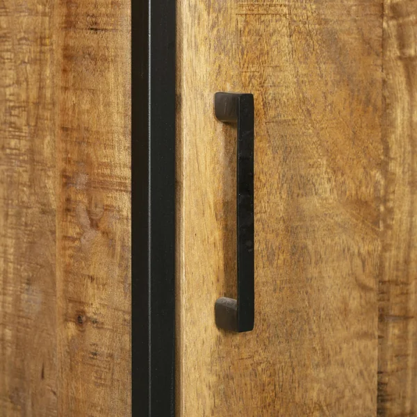 Colonne de salon bois et métal 1 porte ALMA