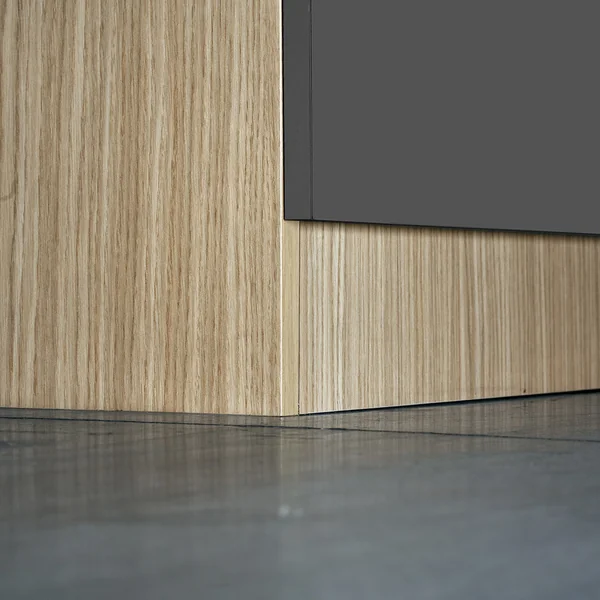 Colonne pour frigo encastrable anthracite mat/chêne Louna