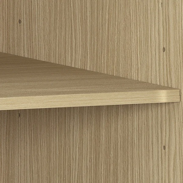 Colonne pour frigo encastrable anthracite mat/chêne Louna