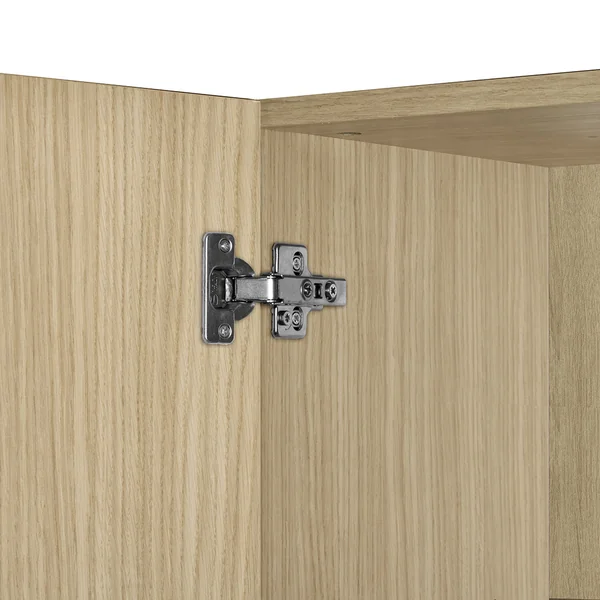 Colonne pour frigo encastrable anthracite mat/chêne Louna