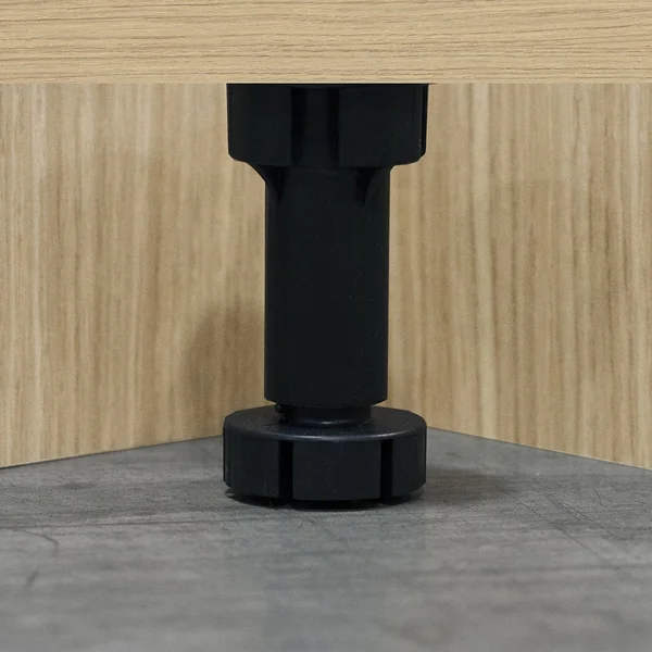 Colonne pour frigo encastrable anthracite mat/chêne Louna