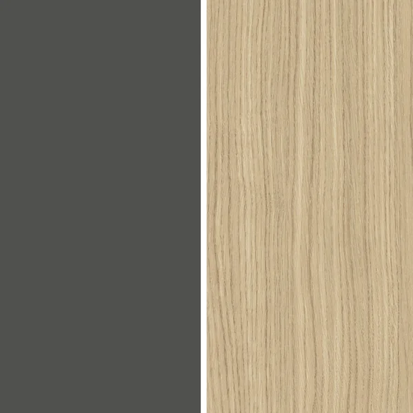 Colonne pour frigo encastrable anthracite mat/chêne Louna