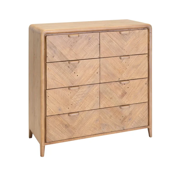 Commode 7 tiroirs en bois recyclé KEARNEY