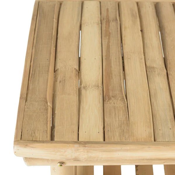Console en bambou avec 2 étagères 100x40cm CALVIA